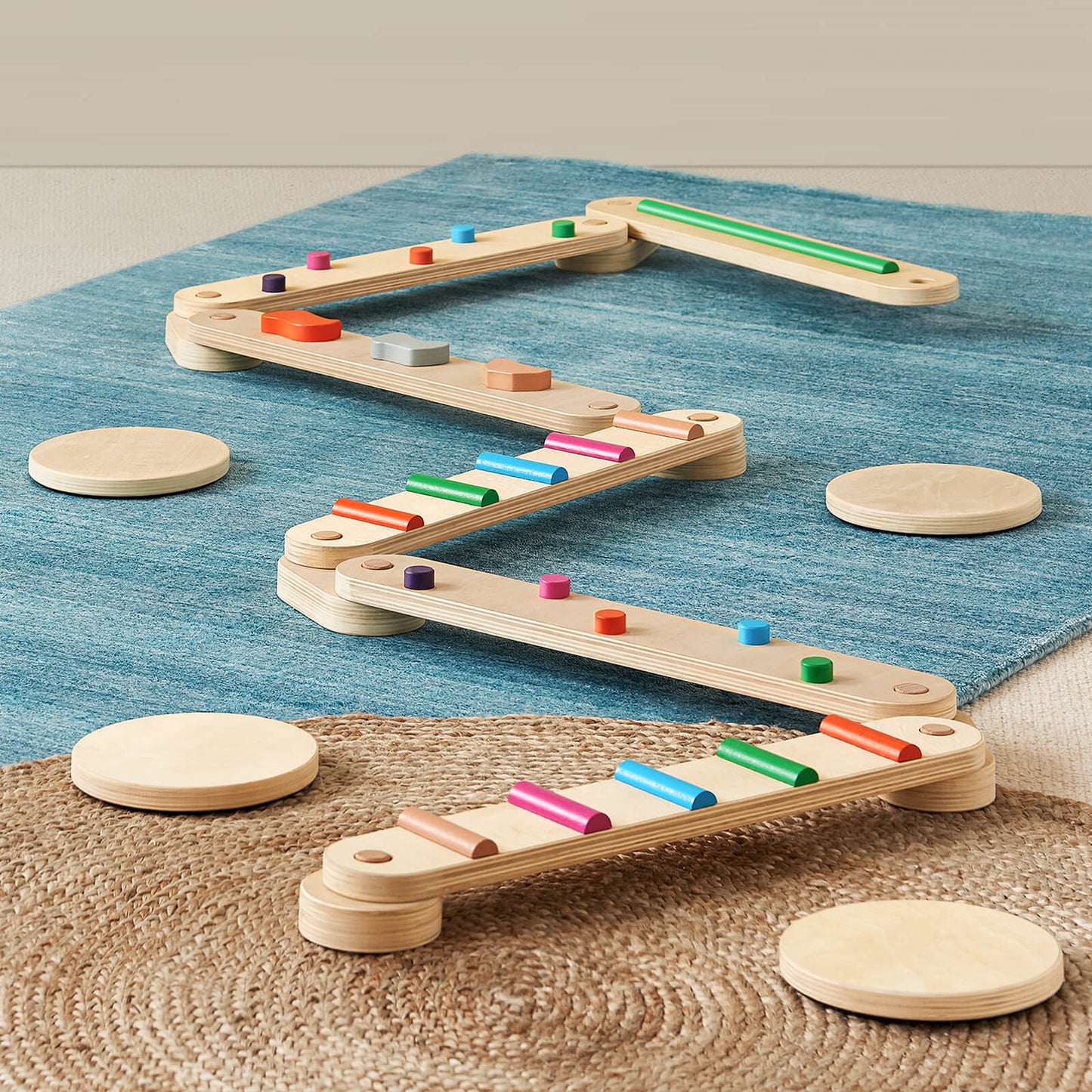 Tiny Land® Eco-Friendly Kids' Wooden Balance Beam