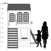 Load image into Gallery viewer, 2mamabees Eco-Friendly Wooden Londyn Swing Set
