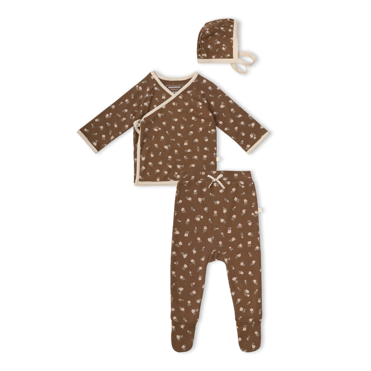 Organic Kimono Top & Footed Pants Set for Babies – Primrose