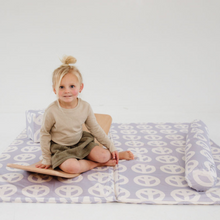 Load image into Gallery viewer, Lavender Peace Sign Support Pillow
