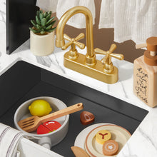 Load image into Gallery viewer, Tiny Land® Trendy Black Style Wooden Play Kitchen
