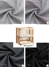 Load image into Gallery viewer, Nestig Mini Crib Custom Made Fitted Sheet - Organic Cotton Double Gauze
