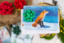 Load image into Gallery viewer, Fox Moment • Double-Sided Eco Wrapping Paper (Holiday Edition)

