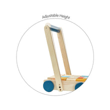 Load image into Gallery viewer, PlanToys Eco-Friendly Wooden Baby Walker and Building Blocks Set - Orchard
