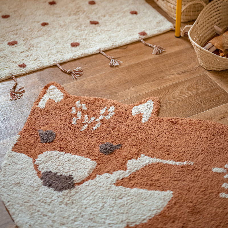 Little Wolf Cotton Kids' Rug