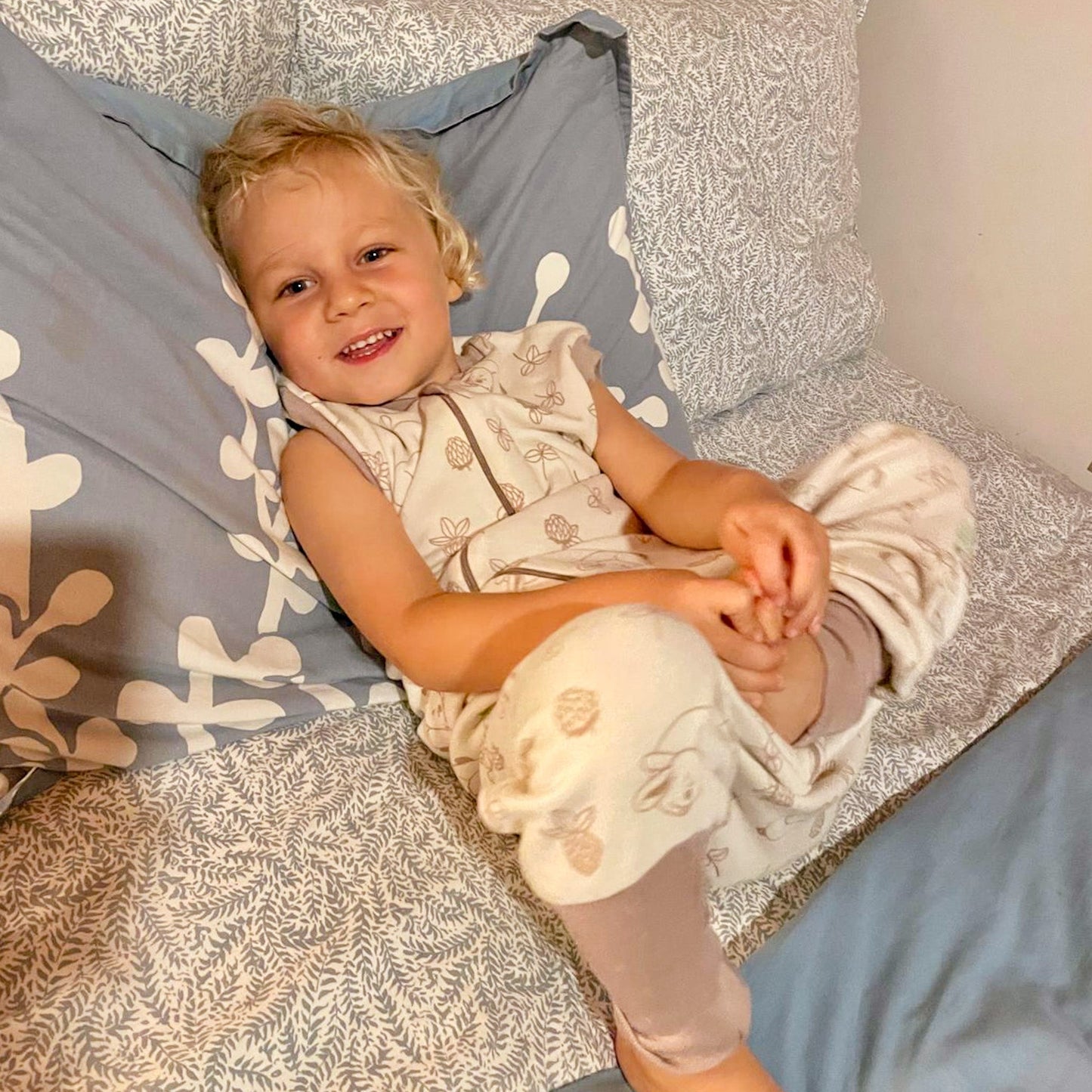 Silk & Merino Sleep Sack - pale sand