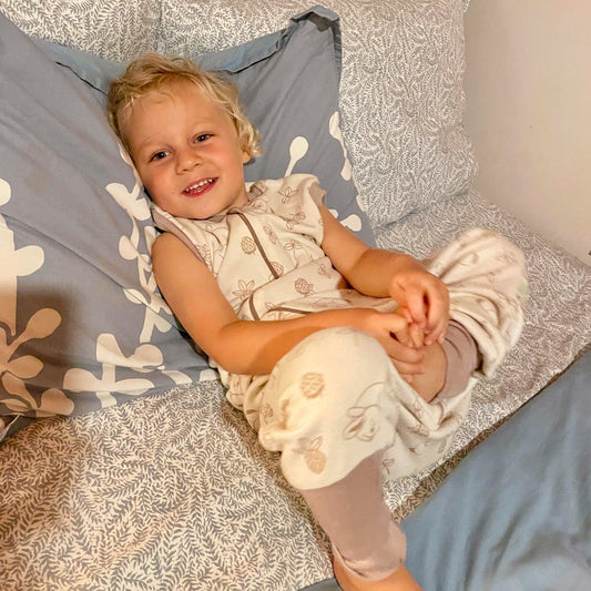 Silk & Merino Sleep Sack - pale sand