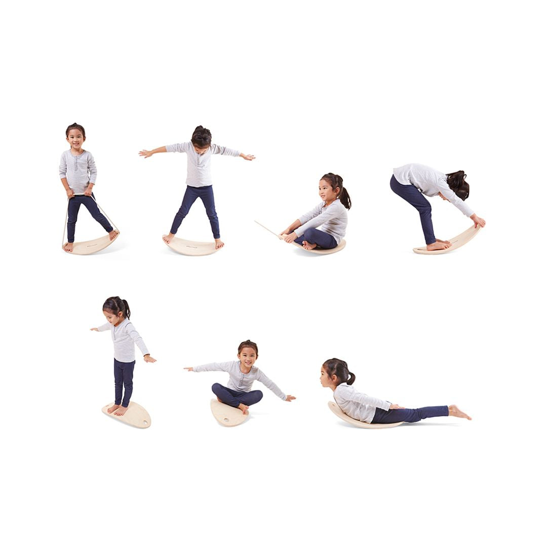 PlanToys Eco-Friendly Wooden Kids' Balance Board