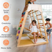 Load image into Gallery viewer, Avenlur Magnolia Eco-Friendly Wooden 7-in-1 Indoor Toddler Preschool Playset
