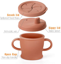Load image into Gallery viewer, Haakaa Silicone Sip-N-Snack Cup 8 oz
