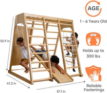 Load image into Gallery viewer, Avenlur Magnolia Eco-Friendly Wooden 7-in-1 Indoor Toddler Preschool Playset
