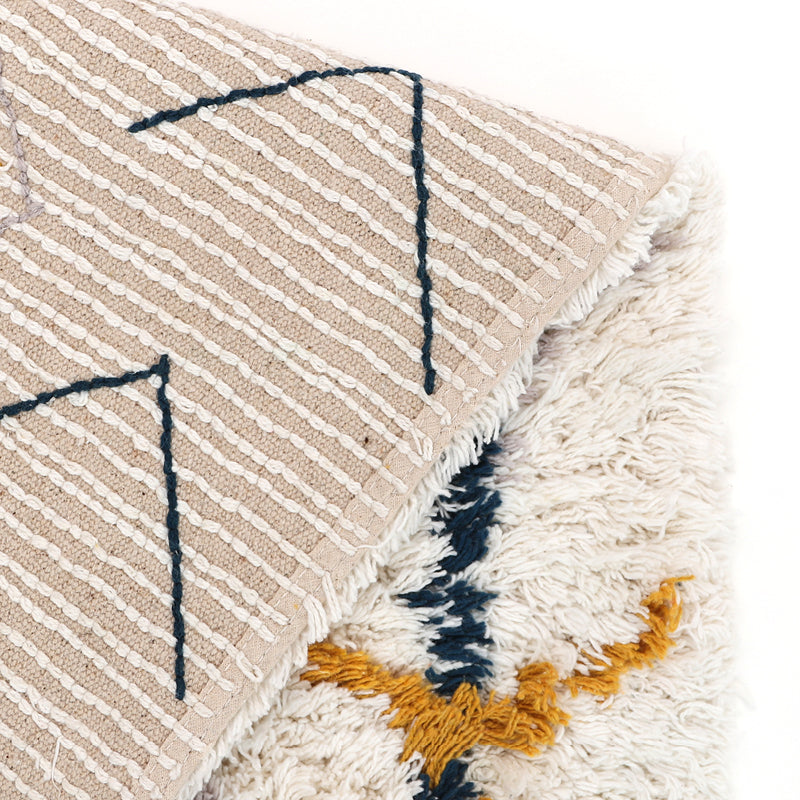Trishna Berber-Style Long-Pile Cotton Kids' Rug, 3'3" × 5'3"