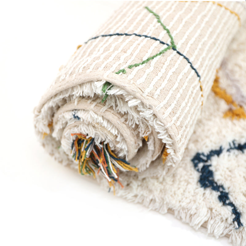 Trishna Berber-Style Long-Pile Cotton Kids' Rug, 3'3" × 5'3"