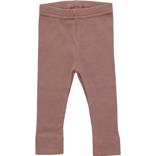 Mebie Baby Dusty Rose Organic Cotton Leggings