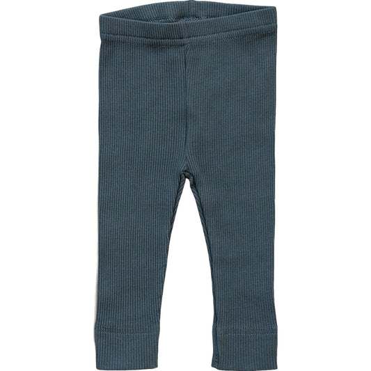 Mebie Baby Charcoal Organic Cotton Knit Leggings