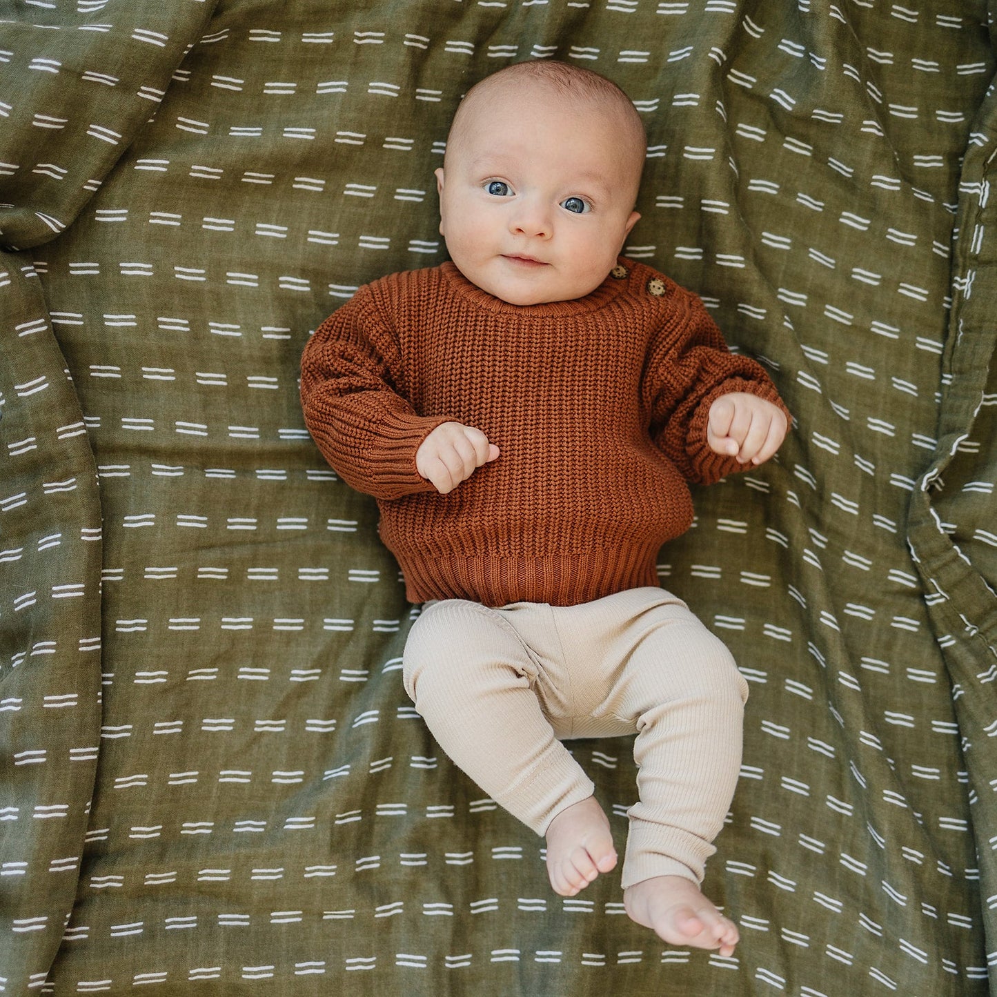 Mebie Baby Oatmeal Organic Cotton Leggings