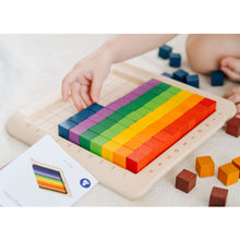 Load image into Gallery viewer, PlanToys Eco-Friendly Wooden 100 Counting Cubes - Unit Plus
