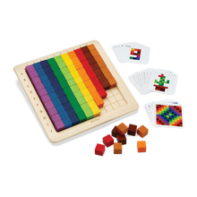 Load image into Gallery viewer, PlanToys Eco-Friendly Wooden 100 Counting Cubes - Unit Plus
