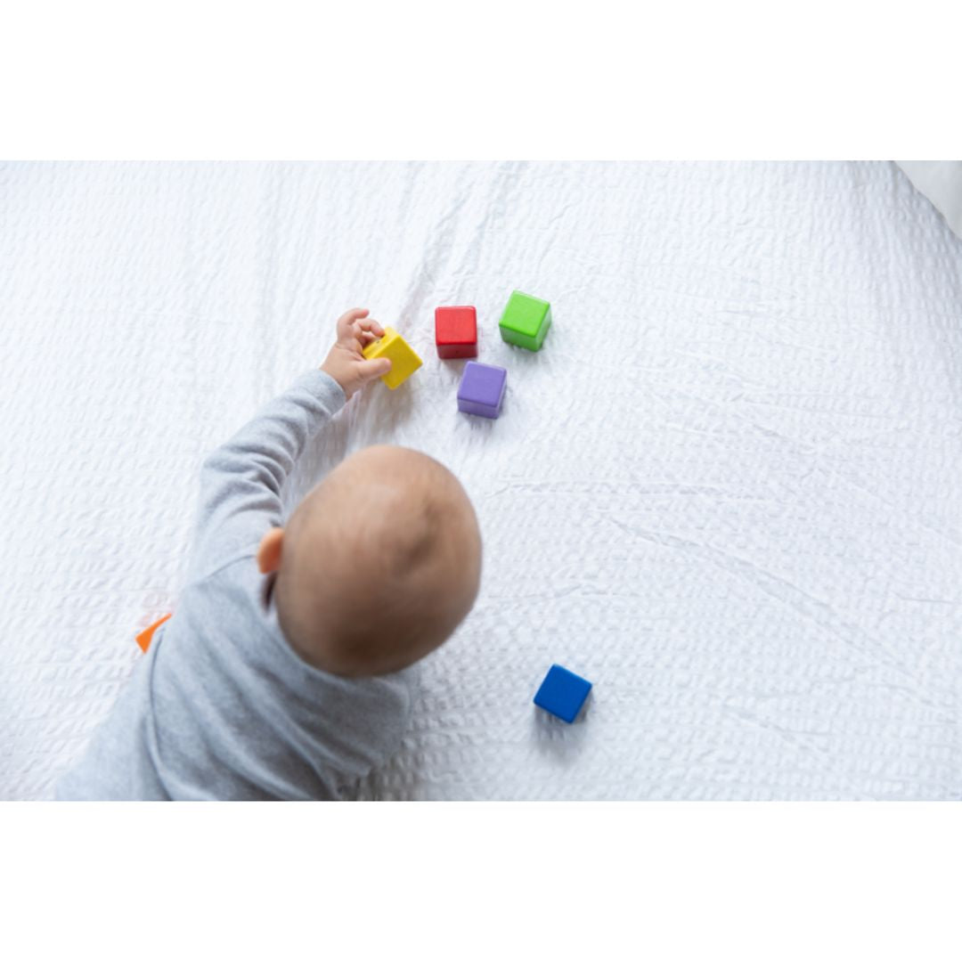 PlanToys Sensory Activity Blocks: Eco-Friendly, Non-Toxic Developmental Baby Toy
