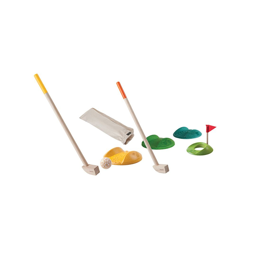 PlanToys Sustainable Mini Golf Yard Game - Full Set