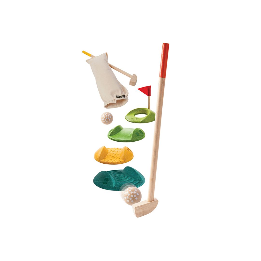 PlanToys Sustainable Mini Golf Yard Game - Full Set