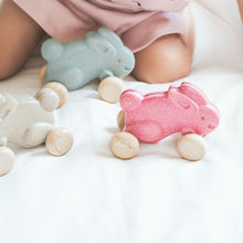 Load image into Gallery viewer, Push Along Bunny - Blue
