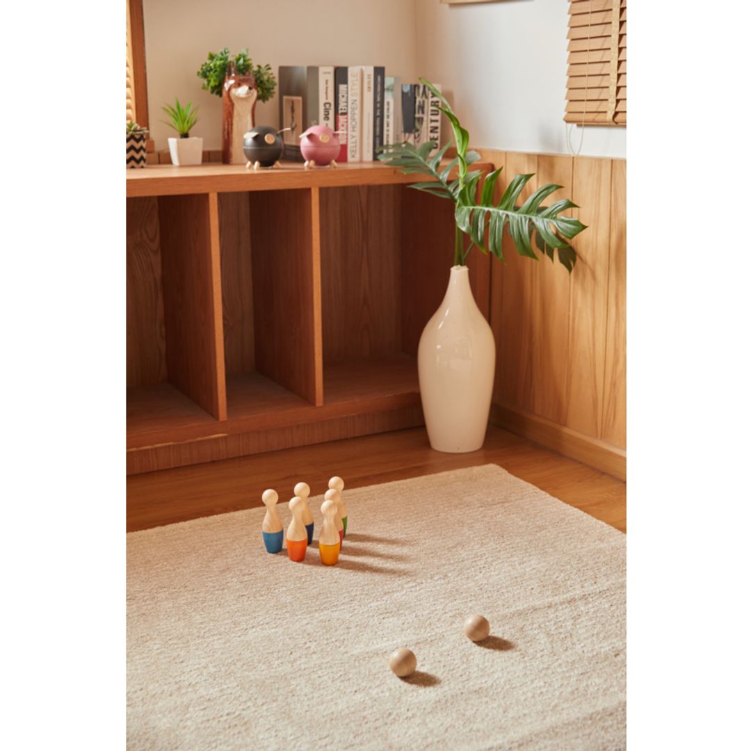 PlanToys Eco-Friendly Wooden Kids' Bowling Set