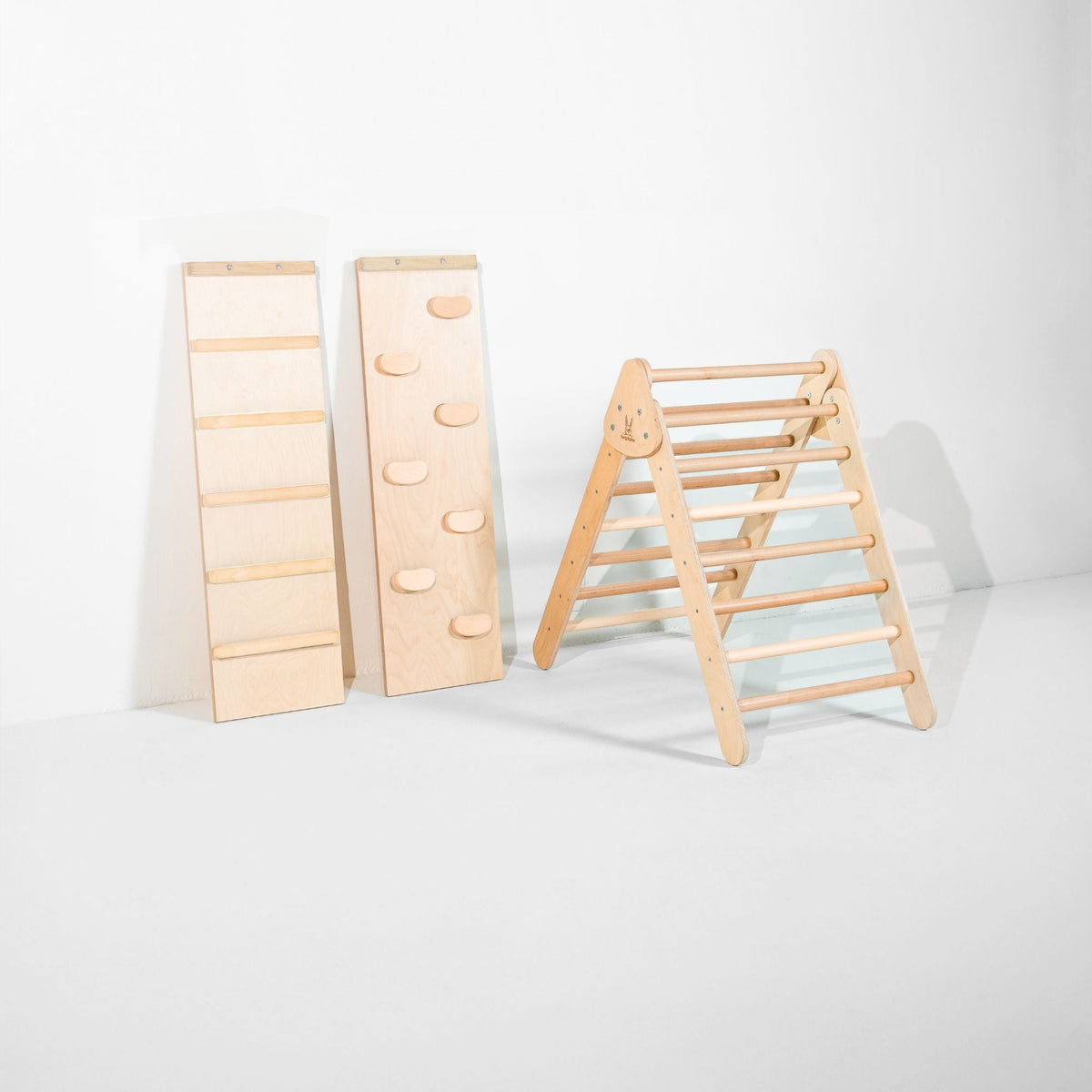 Bunny Hopkins Classic Climber Playset – Original Pikler Triangle with Reversible Ramp, Made in the USA