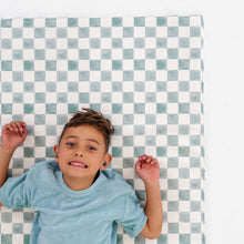 Load image into Gallery viewer, Checker Matcha Vegan Leather Mat
