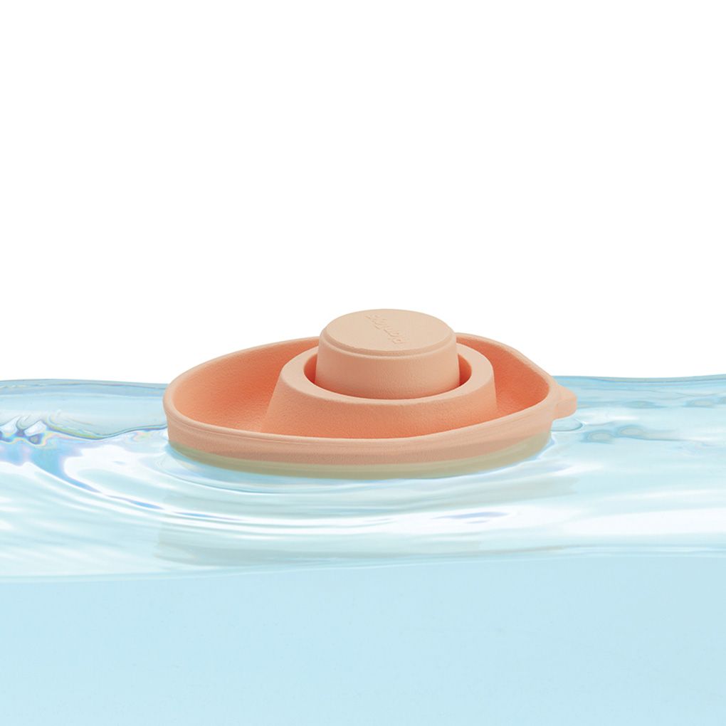 PlanToys Sustainable Rubber Convertible Boat - Pastel Orange