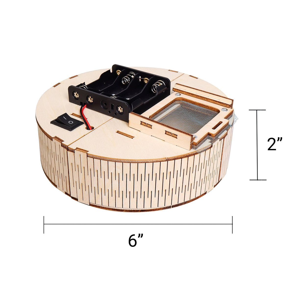Kitsville Robot Vacuum DIY Kit – Wooden STEM Building Kit for Kids