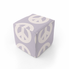 Load image into Gallery viewer, Lavender Peace Sign Play Cube
