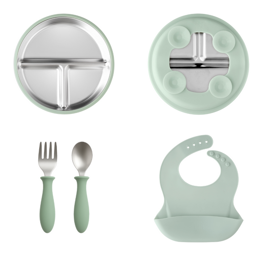 Tots Ground Complete Toddler Feeding Set - Pre-Order Now - Stainless Steel & Silicone