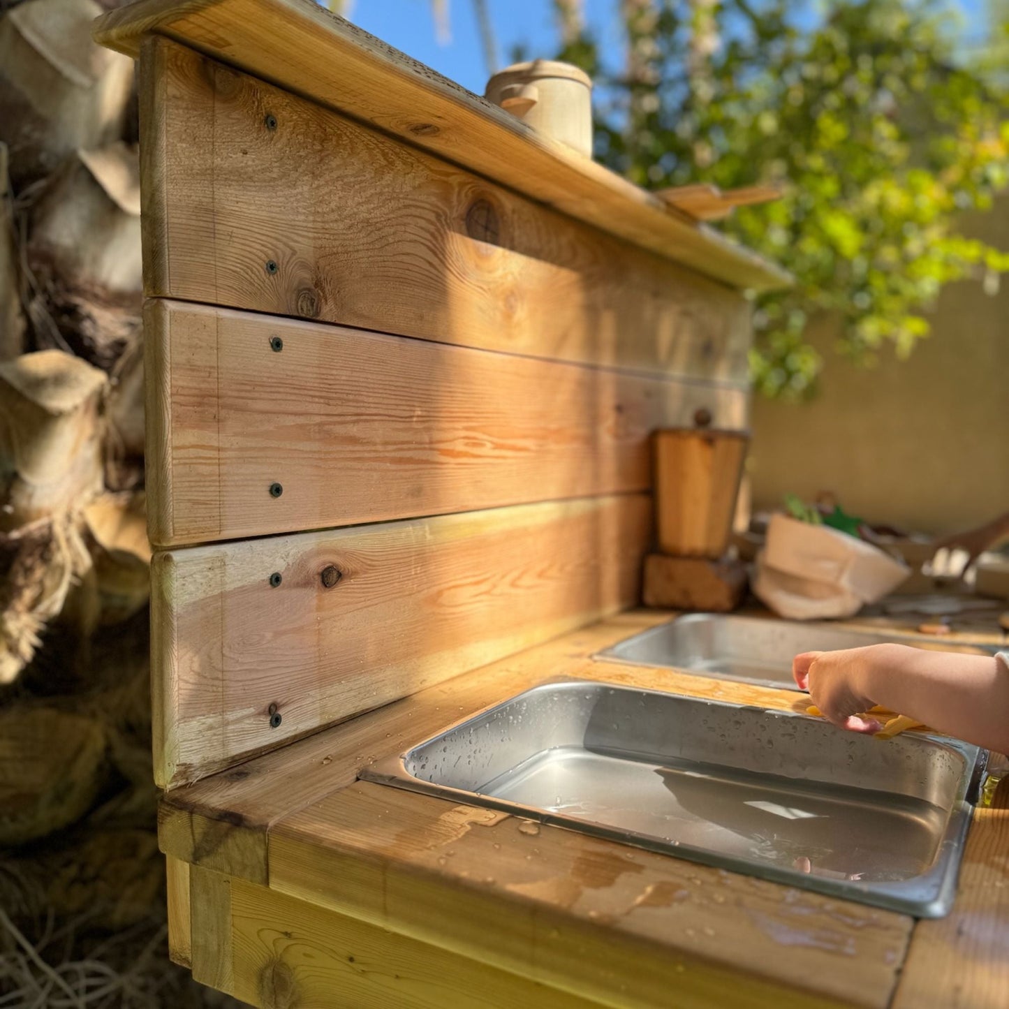 Bunny Hopkins® Mud Kitchen - Eco-Friendly Non-Toxic Outdoor Play Kitchen Made from American Cedar