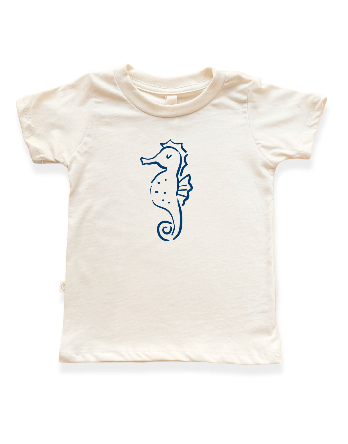 Seahorse Organic Cotton Kids T-Shirt – Short Sleeve, 2T–6Y