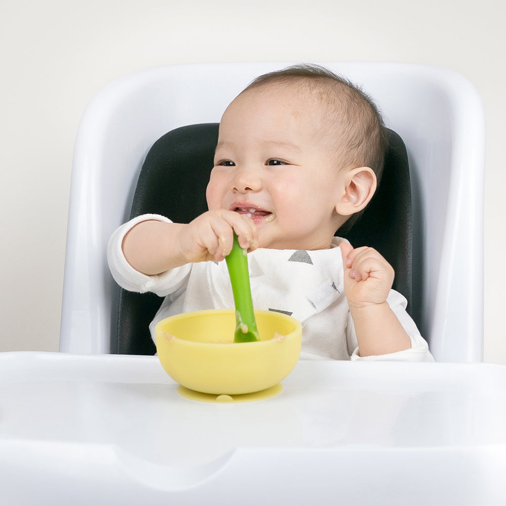 Olababy Silicone Suction Bowl with Lid for Babies, 6 Months+