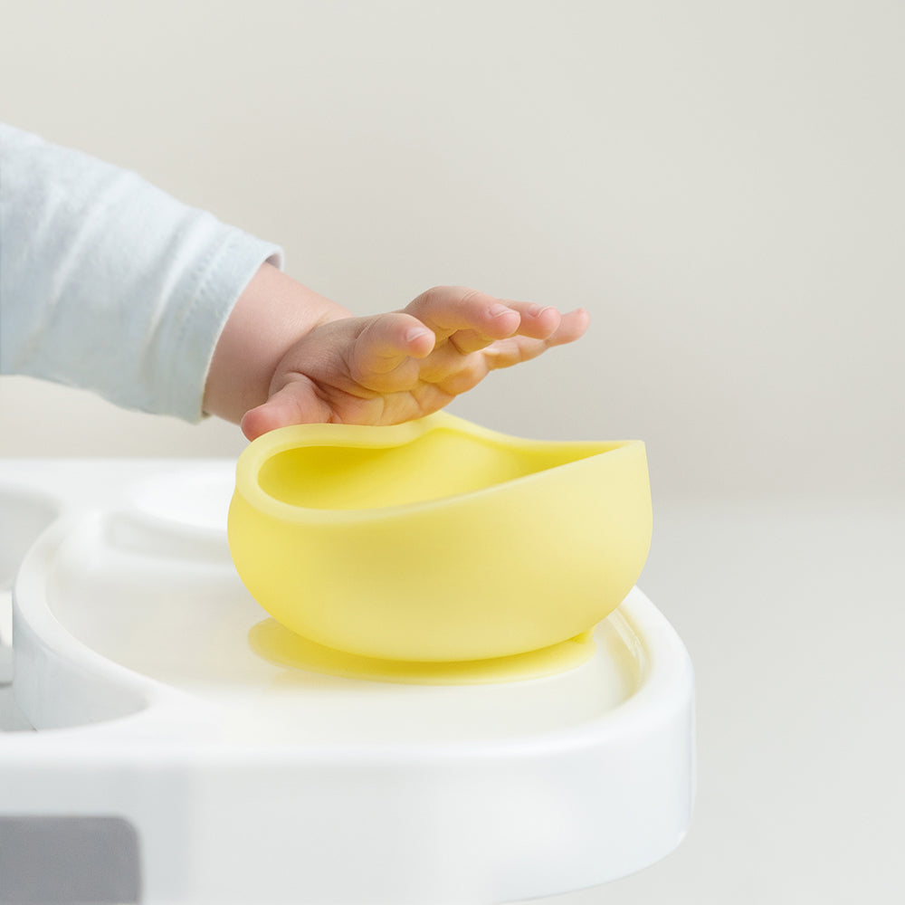 Olababy Silicone Suction Bowl with Lid for Babies, 6 Months+