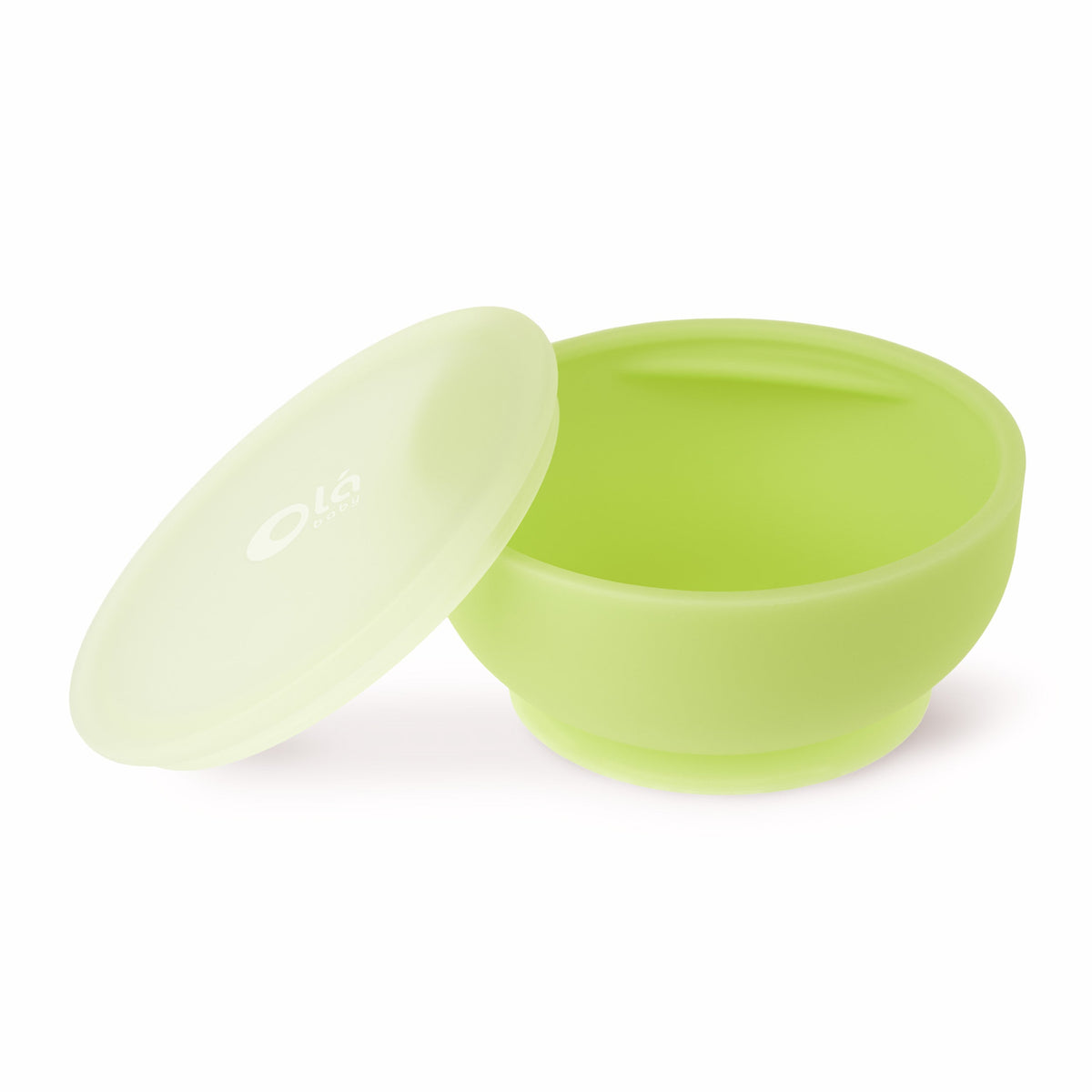 Olababy Silicone Suction Bowl with Lid for Babies, 6 Months+