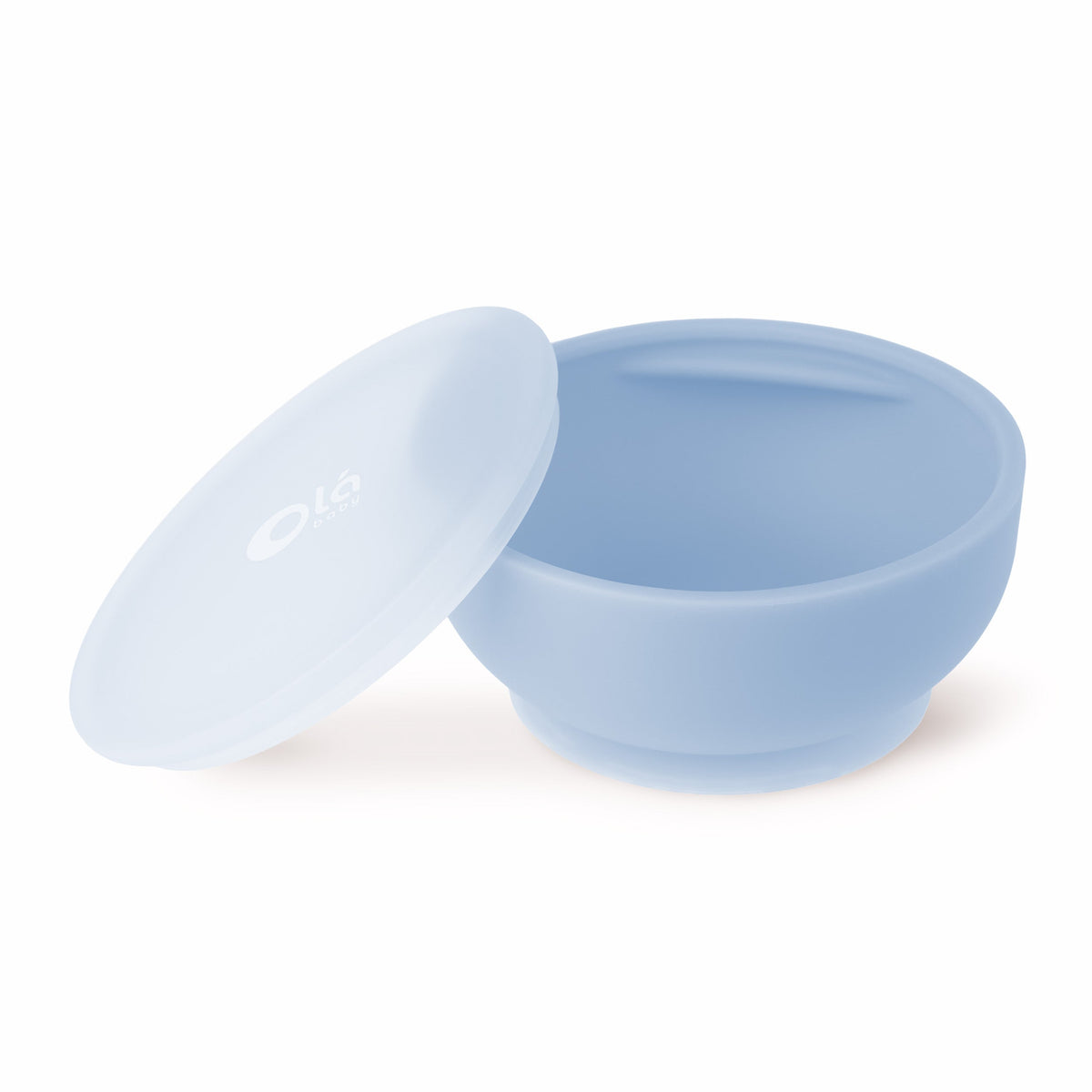 Olababy Silicone Suction Bowl with Lid for Babies, 6 Months+