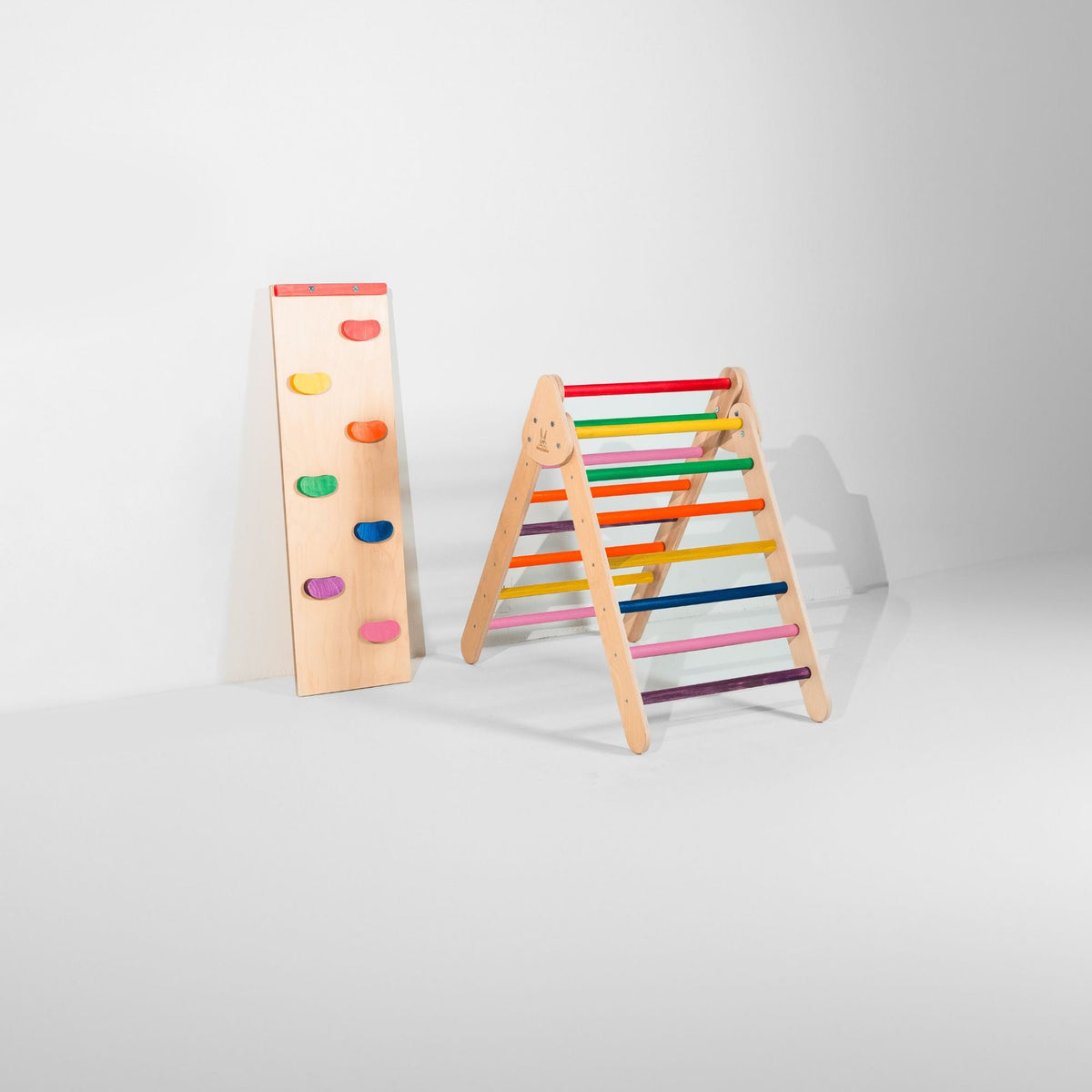 Bunny Hopkins Classic Climber Playset – Original Pikler Triangle with Reversible Ramp, Made in the USA