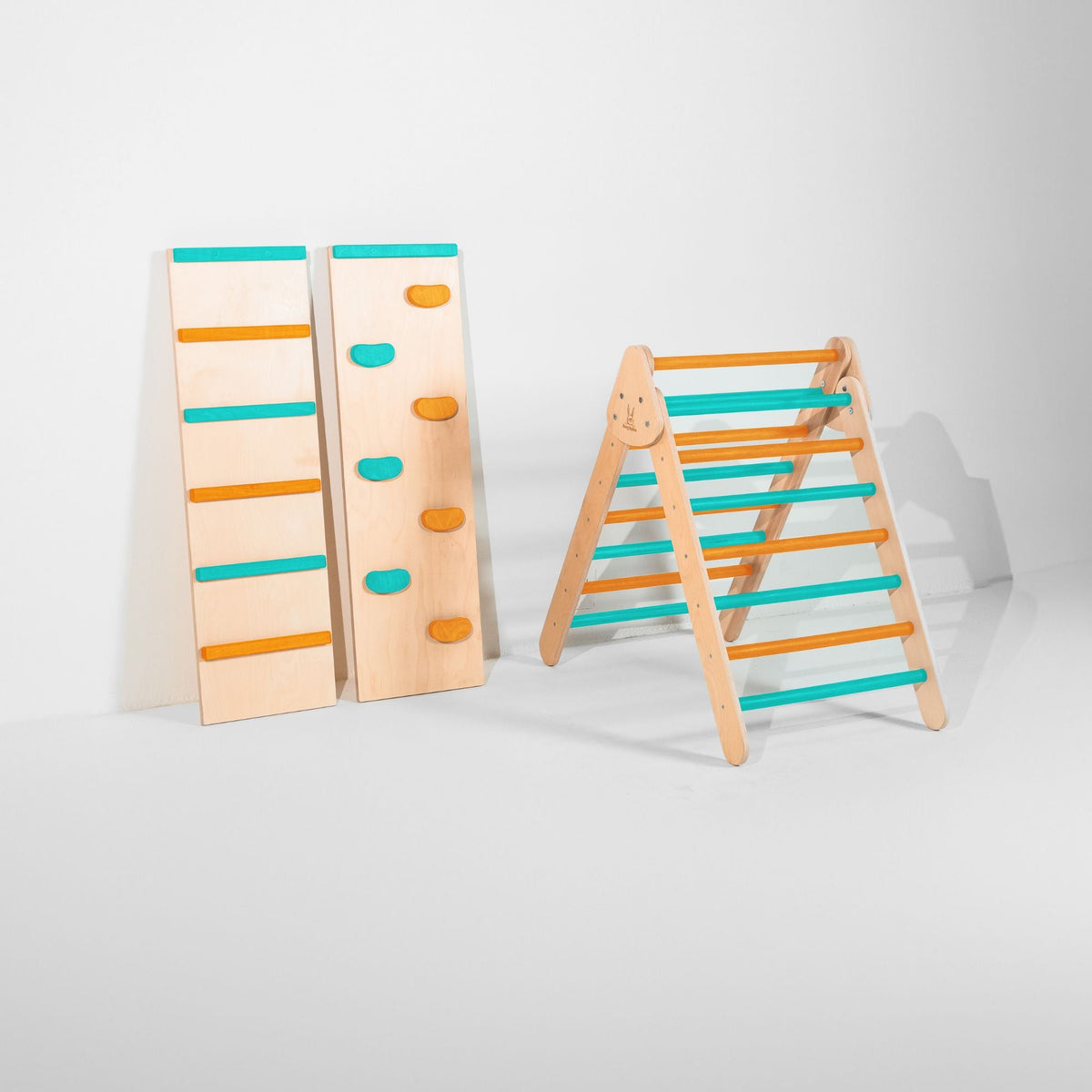 Bunny Hopkins Classic Climber Playset – Original Pikler Triangle with Reversible Ramp, Made in the USA