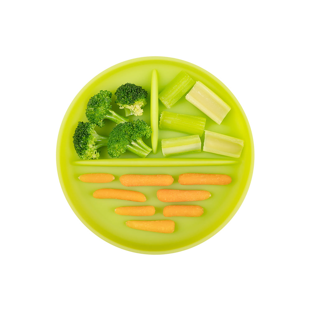 Olababy Silicone Suction Plate for Babies, Divided, 6 Months+