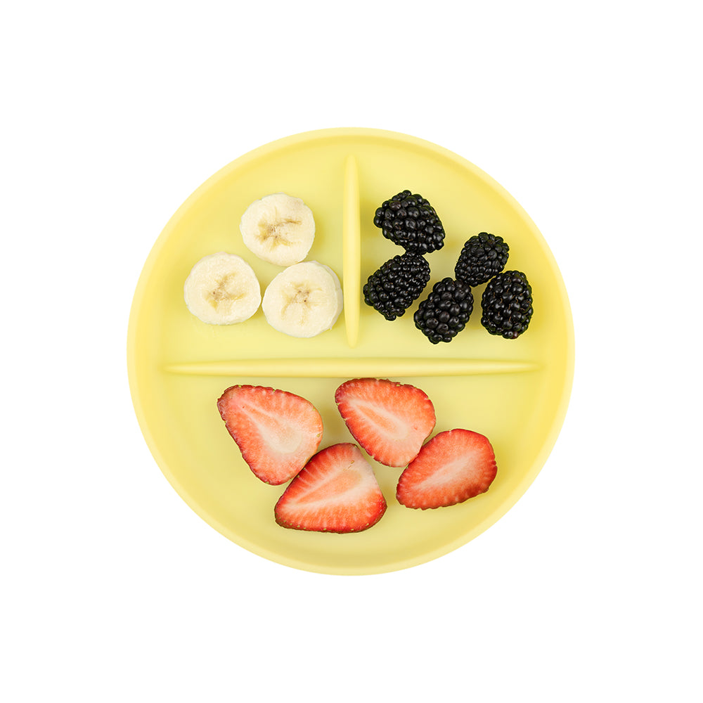 Olababy Silicone Suction Plate for Babies, Divided, 6 Months+