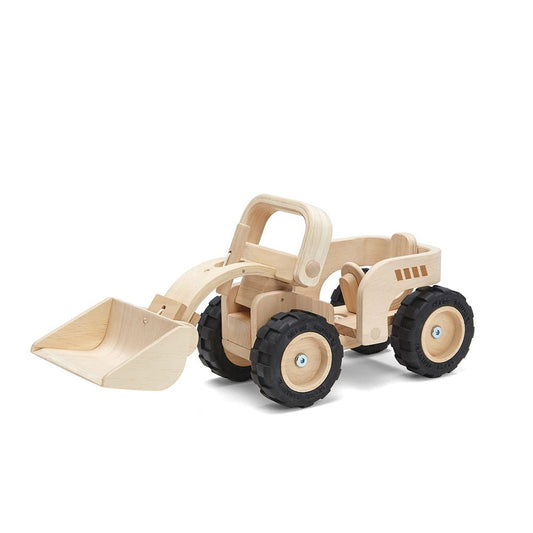PlanToys Wooden Bulldozer: Eco-Friendly, Non-Toxic Construction Pretend Play Toy
