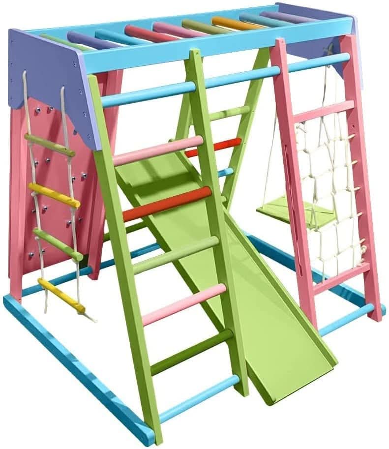 Avenlur Magnolia Eco-Friendly Wooden 7-in-1 Indoor Toddler Preschool Playset