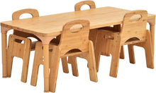 Load image into Gallery viewer, Avenlur Adrian - Sustainable Bamboo Toddler Table and Chair 5 Piece Set
