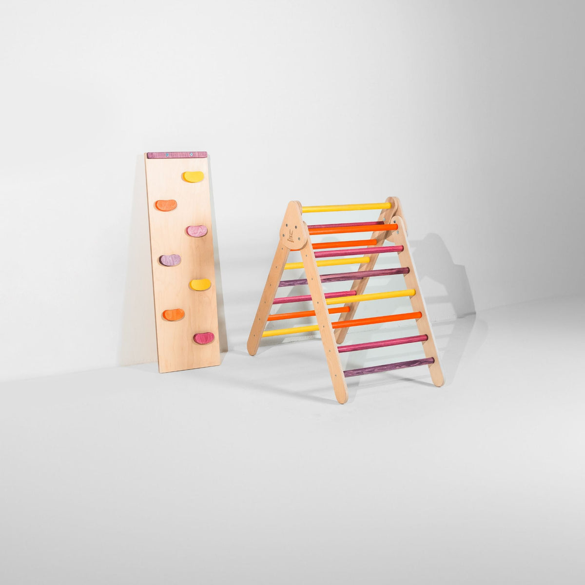Bunny Hopkins Classic Climber Playset – Original Pikler Triangle with Reversible Ramp, Made in the USA