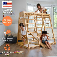 Load image into Gallery viewer, Avenlur Magnolia Eco-Friendly Wooden 7-in-1 Indoor Toddler Preschool Playset
