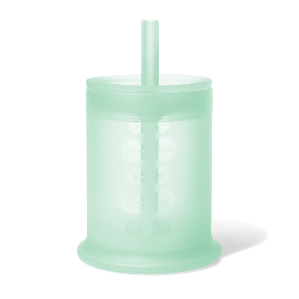Olababy Infant Straw Cup, Silicone Training Cup with Straw Lid (5oz)