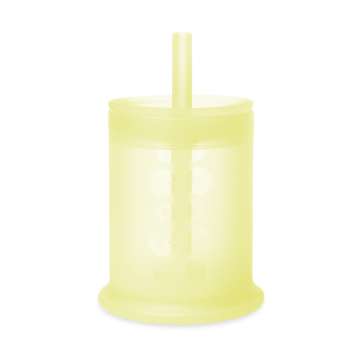 Olababy Infant Straw Cup, Silicone Training Cup with Straw Lid (5oz)